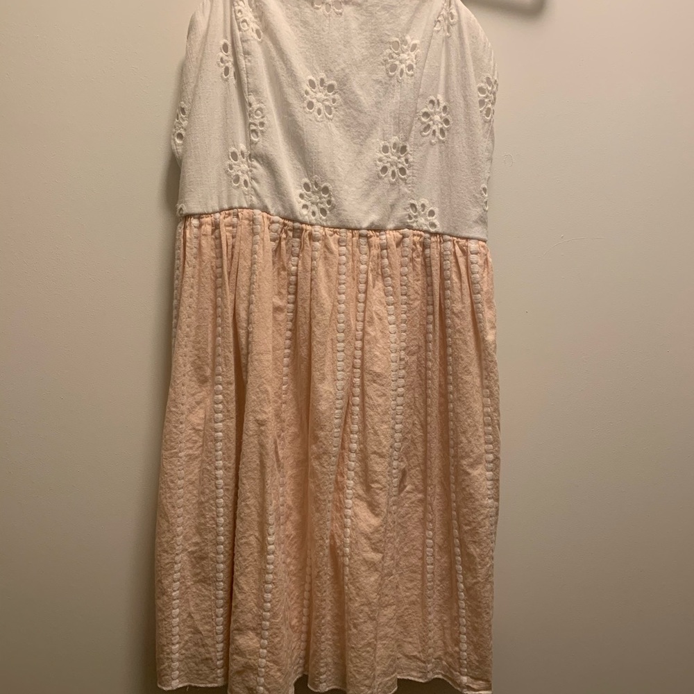 Francesca’s Flower Strapless Dress